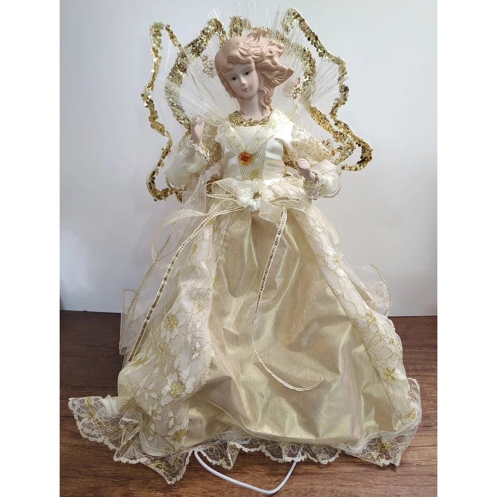 Trim A Home Magical Light Up Christmas Angel Fiber Optic Tree Topper 15